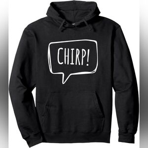 NEW Black Unisex XL Hoodie with 'Chirp!' Graphic